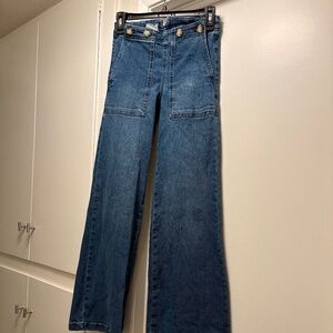 Pilcro flare jeans with fun details - size 3P